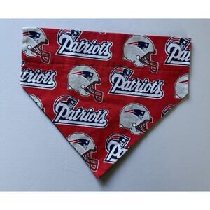 Pet bandana New England Patriots NFL Football Over Collar Handmade